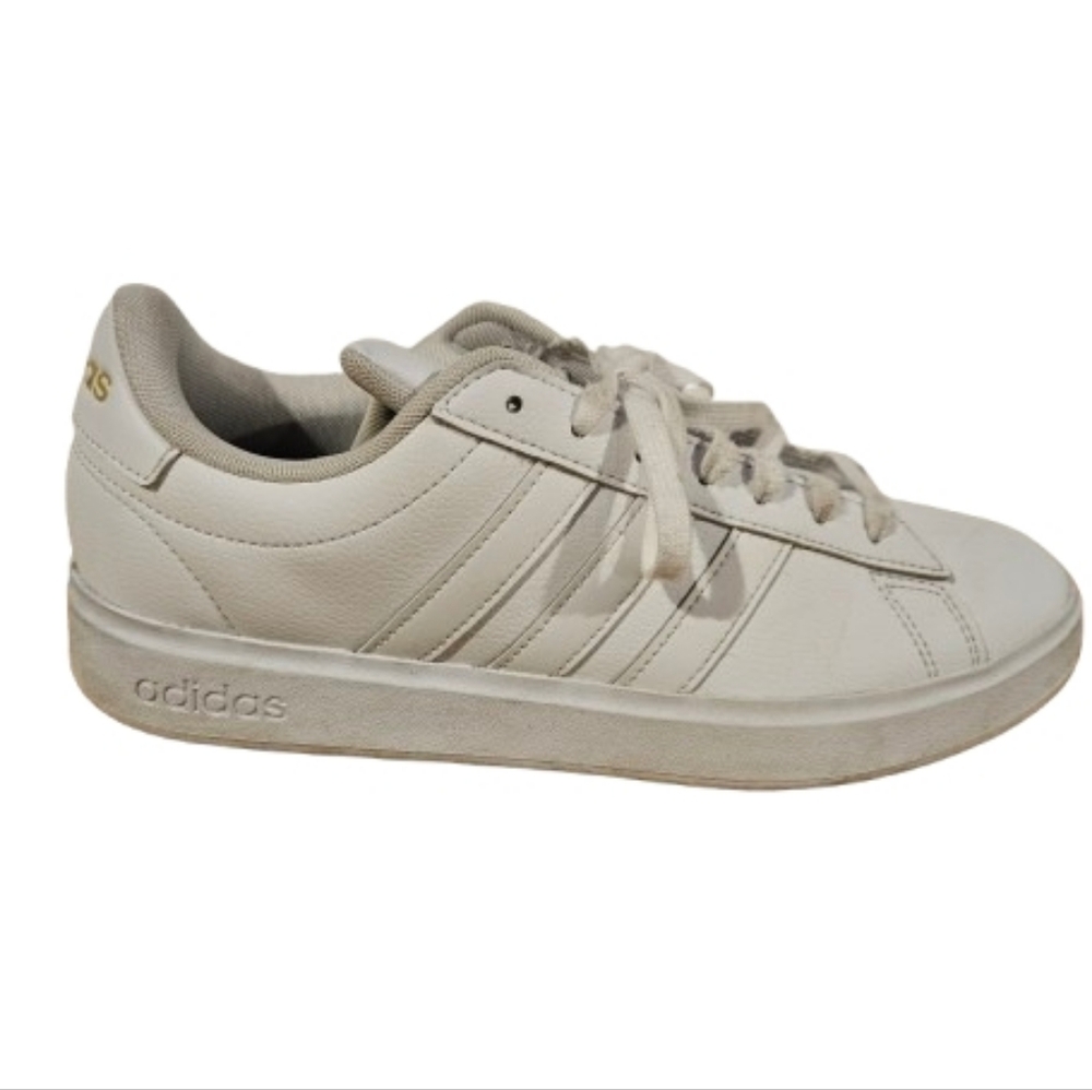 Adidas Womens Size 8½ White Grand Court 2.0 Leather Shoe